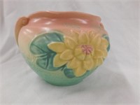 Hull Art vase, L  - 23 - 5 1/2, pink to green