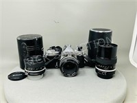 Nikon camera set & 2 lenses