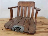 Antique Wooden Fighting Chair - Fishing Chair