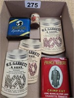 old tobacco tins lot