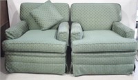 2 pcs Matching Upholstered Arm Chairs