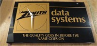 18" x 10" Zenith Data Systems Wall Clock Works