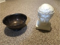 Silver Plate Bowl and Roman Sambuca Ice Bucket