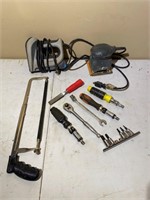 Saw, Sander, Screwdrivers, Wrenches etc