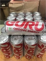 Organic Energy Drink 'Guru', 250ml x21, BB 03/23