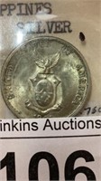 1940 for the Philippines, silver coin