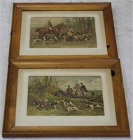 Pair Hunt Scene Prints