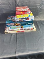 Games, monopoly, chutes and ladders, connect four,
