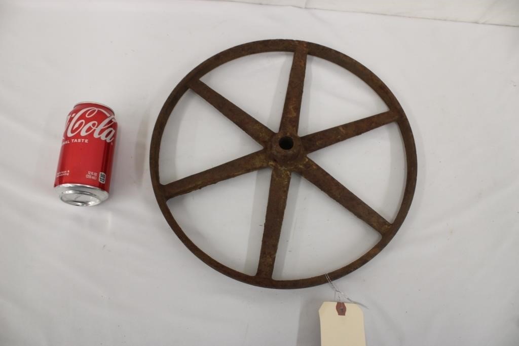 Vintage 14" Cast Iron Valve Wheel