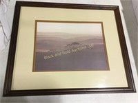 Framed double matted print of Serengeti