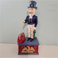 Uncle Sam Cast Iron Bank