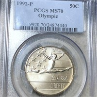 1992-P Olympic Silver Dollar PCGS - MS70