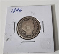 1896 Barber 25 Cent Coin