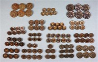 (16) Victorian Metal Button Sets