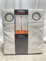 Sun Blk Total Blackout Curtains 2 Panels