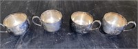 Four (4) Silver Plated Punch Cups - Blackinton?