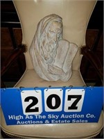 Vintage Moses and Scrolls Art Pottery Statue