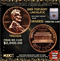 Proof ***Auction Highlight*** 1959 Lincoln Cent TO
