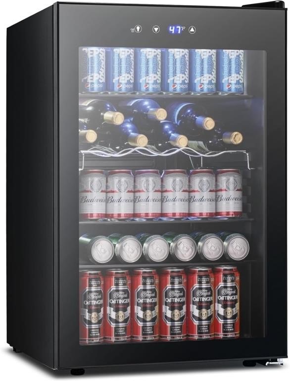 Joy Pebble Beverage Refrigerator Cooler,4.4Cu.Ft