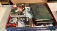 Box lot of military training guides, general