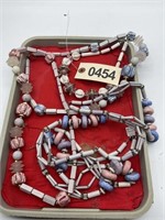 GROUP OF STONE AND BEAD STYLE NECKLACES