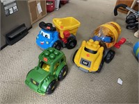 3 ct. - Plastic Truck Toys