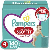 Size 4 140ct Pampers Pull On Cruisers Baby Diapers