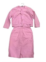 Vintage 1960's pink 2-piece dress suit