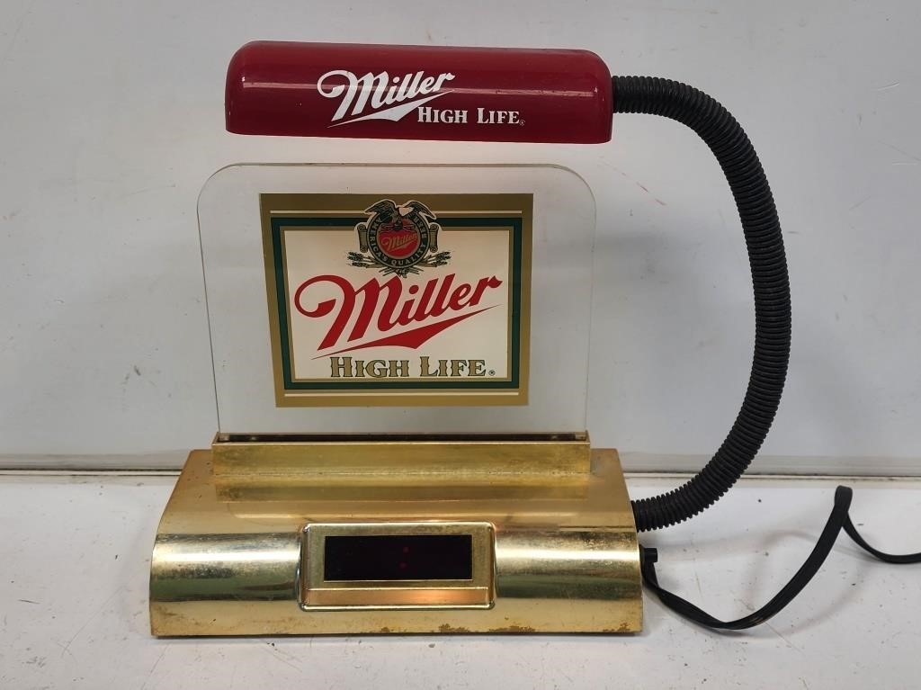 Miller High Life Beer Bar Top Clock