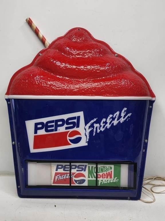 Pepsi Freeze Light-Up Sign