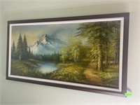 Framed K. Hagan Landscape Painting