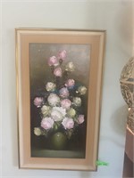 Framed Rose Art Piece
