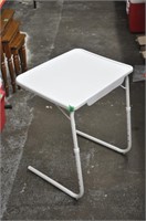 Bedside folding table, height adjust