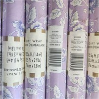 12 rolls 30"x6' Floral Wrapping Paper