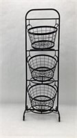 Metal 3 Tier Hanging Basket Rack