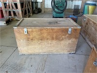 Homemade wooden storage box-felt lined-40x20x21”
