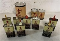 11 Archer products tins