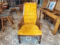 Mid Century Modern yellow chair