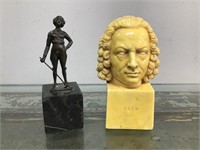 Vintage figurine& bust