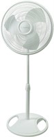 Lasko 16" Oscillating 3-Spd Pedestal Fan White b74