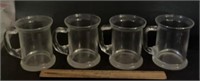 (4)GLASS MUGS