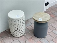 2PC OUTDOOR ACCENT TABLES