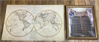 French Declaration And World Map