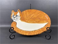 Artist Signed Lori Ellyn Cat Serving Tray *Rare