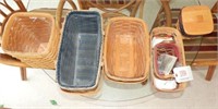 (5) Longaberger Baskets in various sizes and
