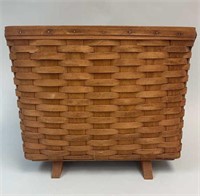 Footed Magazine Basket - 1998 Longaberger 1 Swing