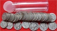 $5 Roll of Mixed Date Mercury/Winged Liberty Dimes