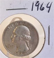 1964 Washington Silver Quarter