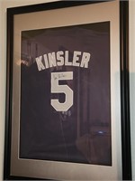 Framed Ian KInsler Texas Rangers Shirt