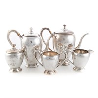 National Silver Co. sterling 5-pc coffee/tea set